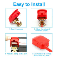 12V Car Battery Terminals Connector Clamps - FairTools 12V Car Battery Terminals Connector Clamps