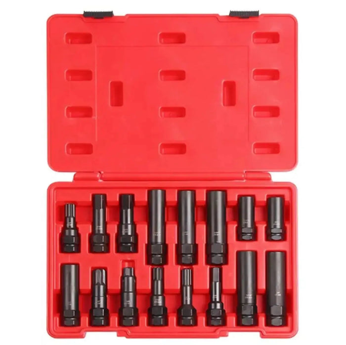16-Piece Locking Lug Nut Master Key Set Wheel Lock Removal Kit - FairTools