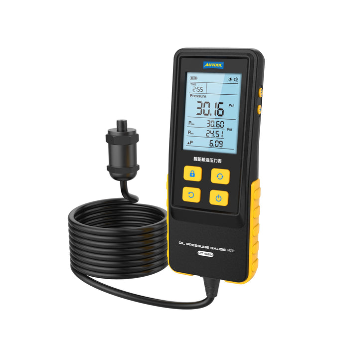 AUTOOL PT620 Engine Oil Pressure Gauge 0-426 PSI Digital Display Automotive Tool for Motorcycle Car Truck Autool