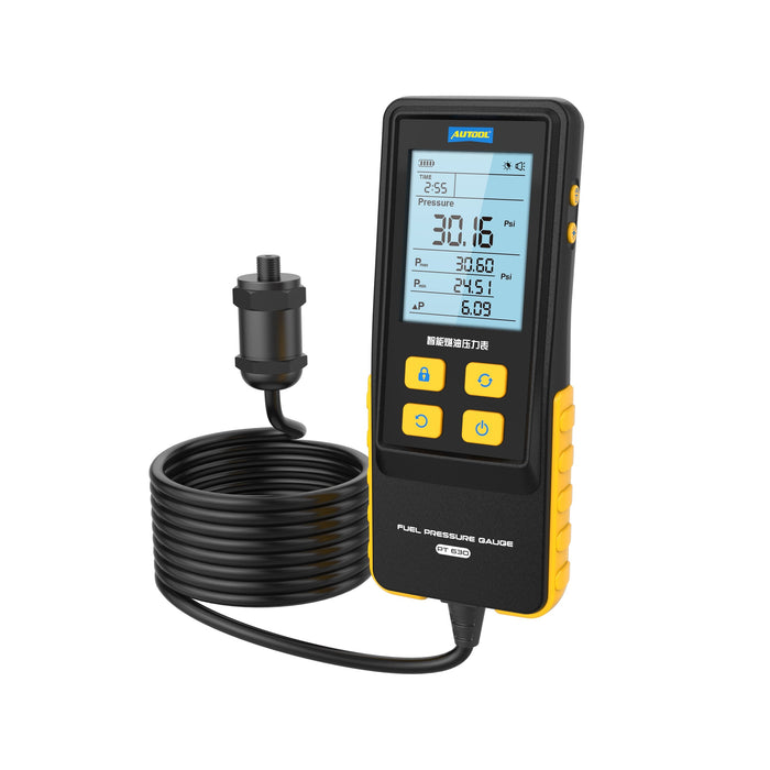 AUTOOL PT630 Automobile Fuel Pressure Gauge 0-426 PSI Digital Display Automotive Tool for Motorcycle Car Truck Autool