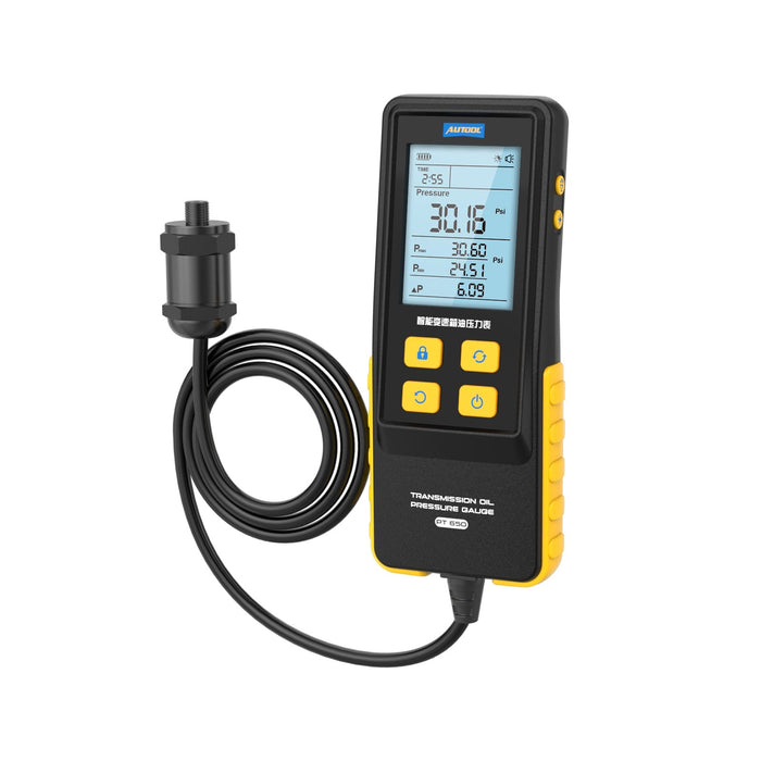 AUTOOL PT650 ATF Exchanger Transmission Oil Pressure Gauge 0-426 PSI Digital Display Automotive Tool for Motorcycle Car Truck Autool