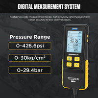 AUTOOL PT650 ATF Exchanger Transmission Oil Pressure Gauge 0-426 PSI Digital Display Automotive Tool for Motorcycle Car Truck Autool