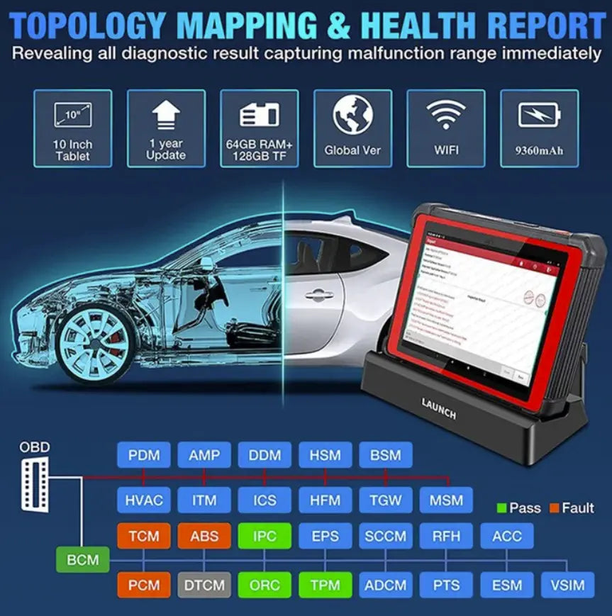 Launch X431 PAD V PAD 5 V1.0 Automotive Scan Tool with SmartLink Box Launch