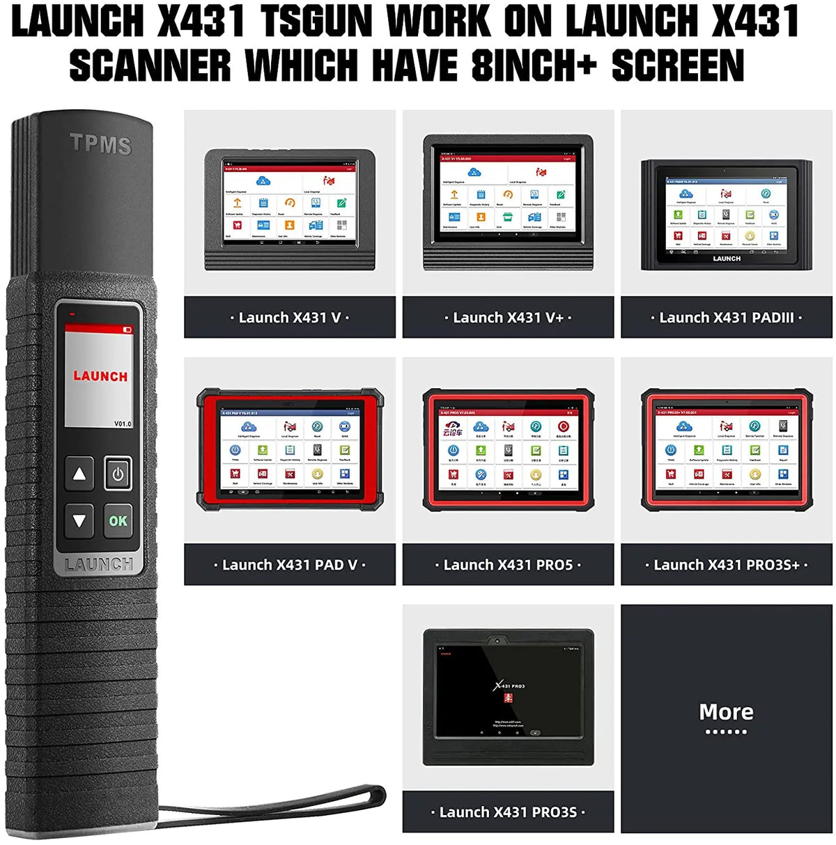 LAUNCH X431 TSGUN TPMS Tire Pressure Sensors Tools