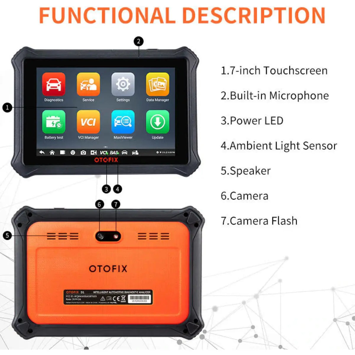 OTOFIX D1 Autel Professional Diagnostic Scan Tool
