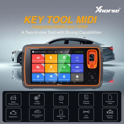 Xhorse Key Tool MIDI Basic Version 2-in-1 IMMO Programming and TPMS Function Xhorse