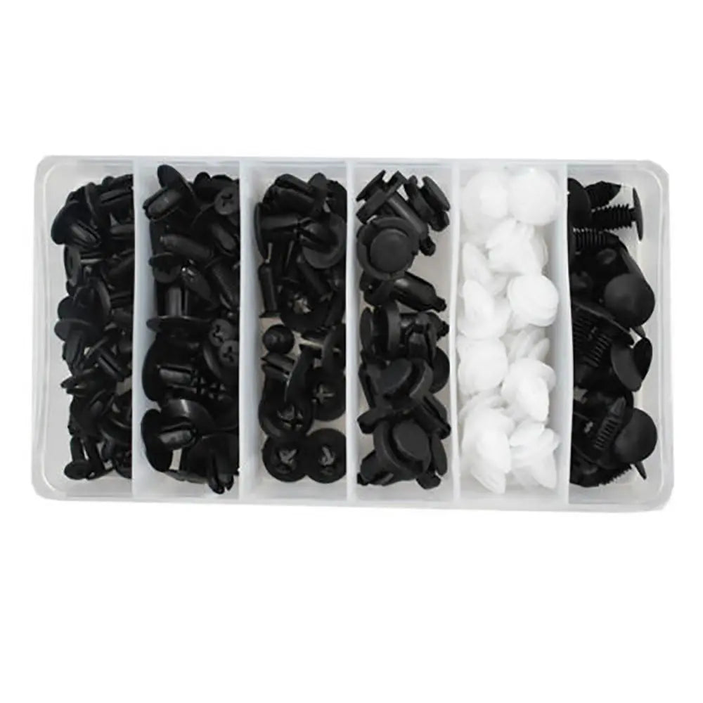 100PC Clip Trim Car Push Pin Rivet Bumper Door Panel Retainer Fastener Kit FairTools