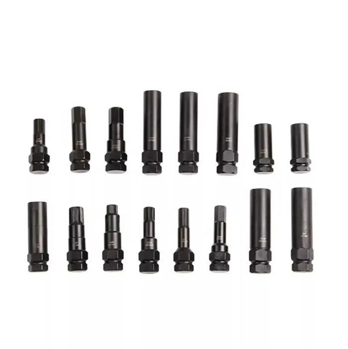 16-Piece Locking Lug Nut Master Key Set Wheel Lock Removal Kit - FairTools