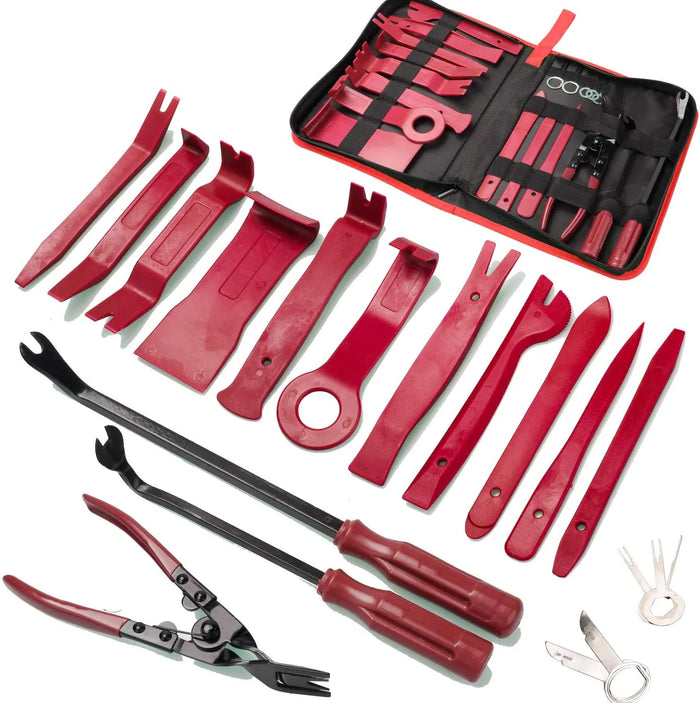 19Pcs Trim Removal Tool,Car Panel Door Audio Trim Removal Tool Kit FairTools