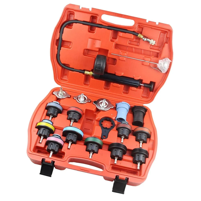 18pc Radiator Pressure Tester Kit For Cooling System FairTools