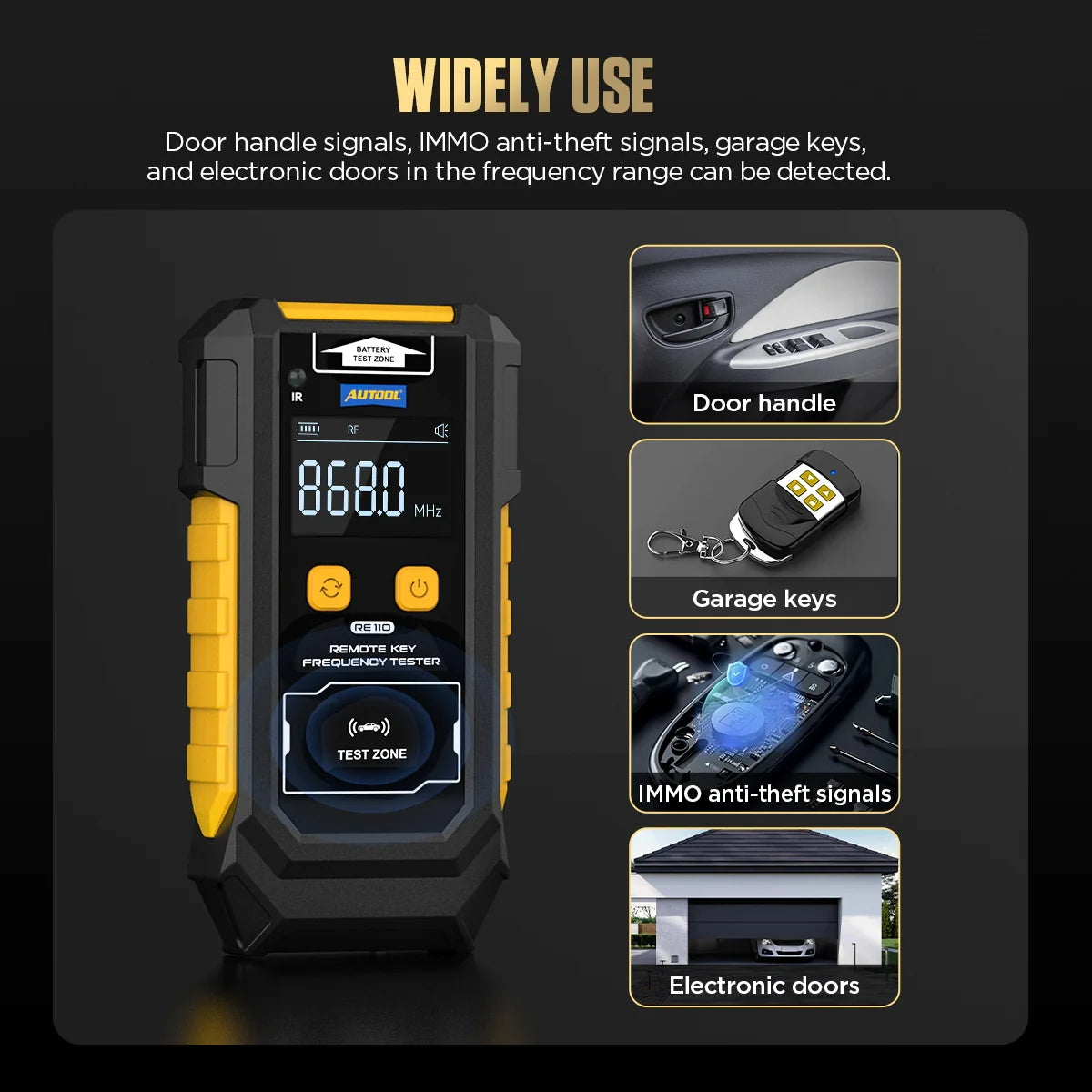 AUTOOL RE110 Car Key Frequency Tester Autool