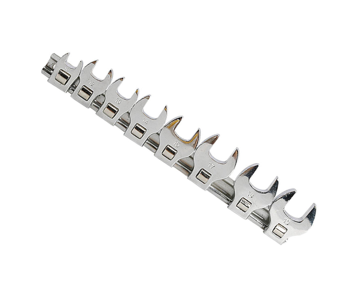 Crow's Foot Open End Spanner Set 8PC 3/8" SQ Drive Metric FairTools
