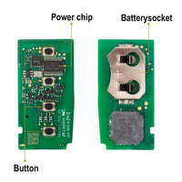 AUTEL IKEYTY8A4AL Toyota Style 4 Buttons Smart Key Lock, Unlock, Trunk, Panic 5Pcs/Set Autel