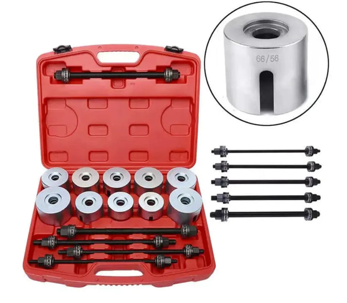 27 Pcs Universal Press & Pull Sleeve Kit Bushes Bearings Removal, Install Tool Kit FairTools