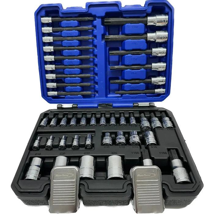 Blue Point Tools 1/4" 3/8" 1/2" Tamper Torx Socket Set BluePoint