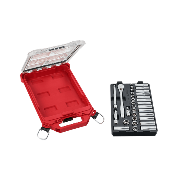 Milwaukee 32 Piece PackOut 3/8" Ratchet & Socket Set Milwaukee