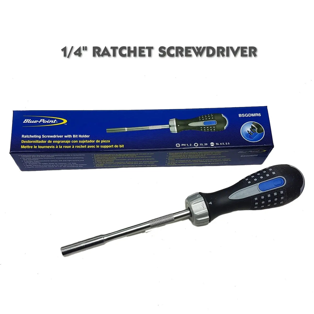 Blue Point 1/4"Ratchet Screwdriver BSGDMR6 BluePoint