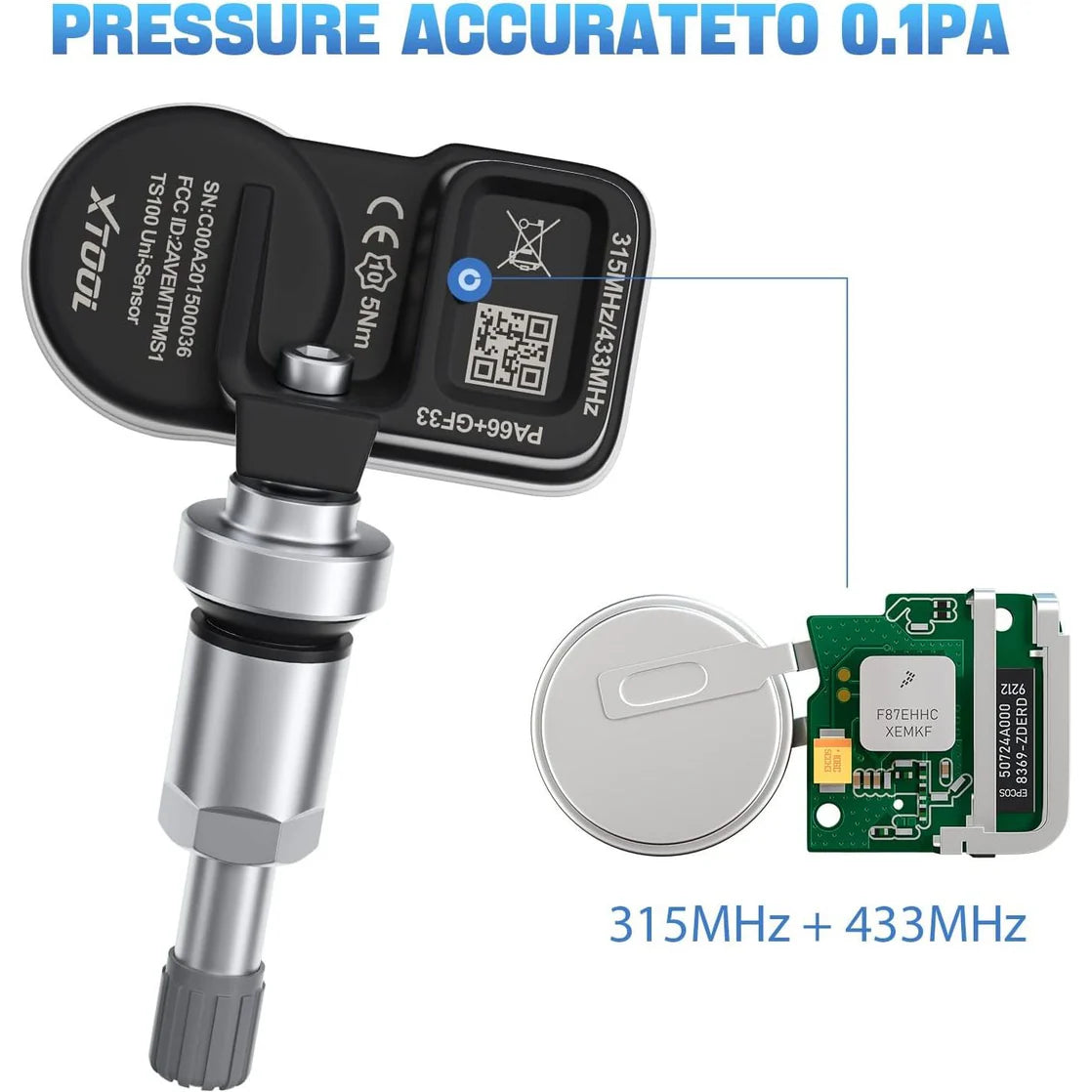 XTOOL TS100 Pro Programmable Universal Tire Pressure Sensor Xtool