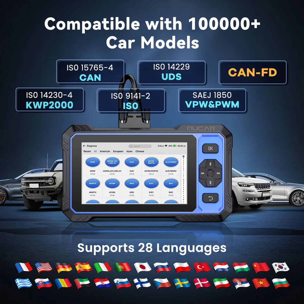 MUCAR 682 AI-Powered OBD2 Bi-Directional  Diagnostic Scanner FairTools