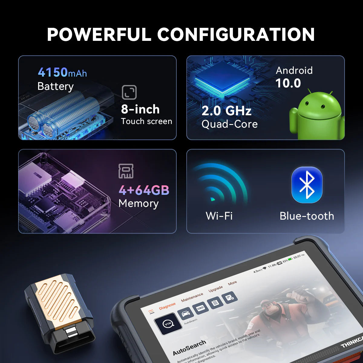 Thinkcar Thinkscan 689BT Automotive ECU Coding Diagnostic Tool Lifetime Free Updates Thinkcar