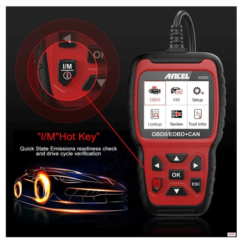 Ancel AS500 Code Reader OBD2 Scanner Engine Ancel