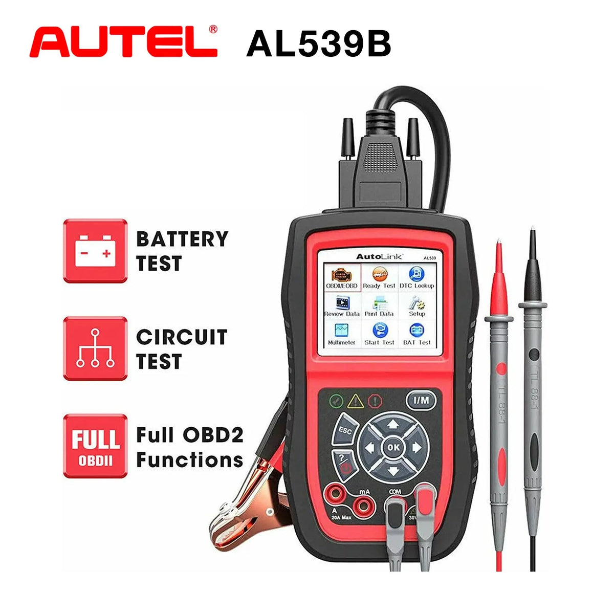 Code Reader Battery Tester Avometer for 12 Volts Batteries