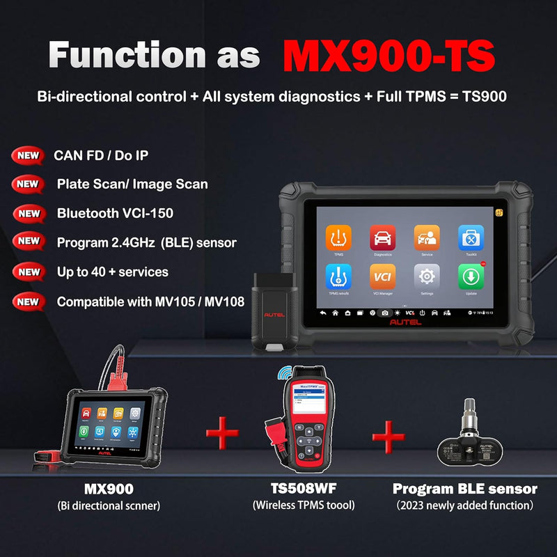 Autel MaxiTPMS TS900, 2024 Newest TPMS Programming Scanner Tool, Upgrade of TS608 FairTools