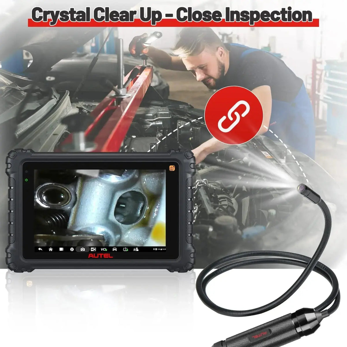 Autel MaxiVideo MV108S Borescope Inspection Camera 2023 Endoscope - FairTools