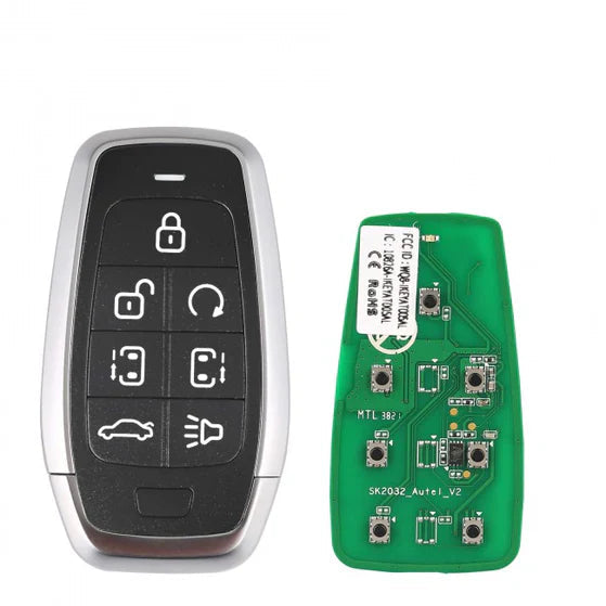 Autel IKEY AT007AL 7-Button Key, Universal Car Key Work with Autel KM100 IM508S Autel