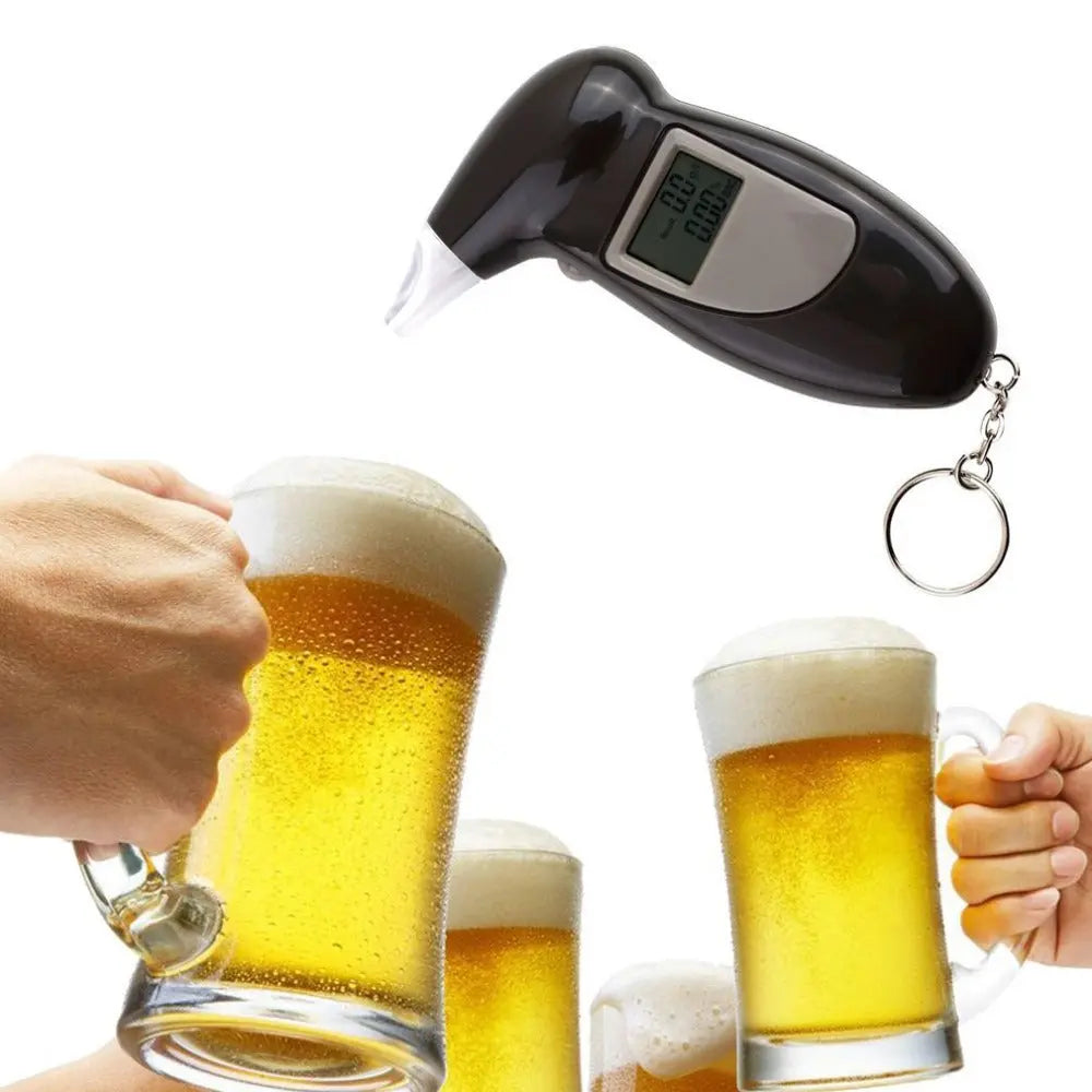 Automatic Digital Alcohol Tester Detector Breath Analyzer with LCD Display FairTools