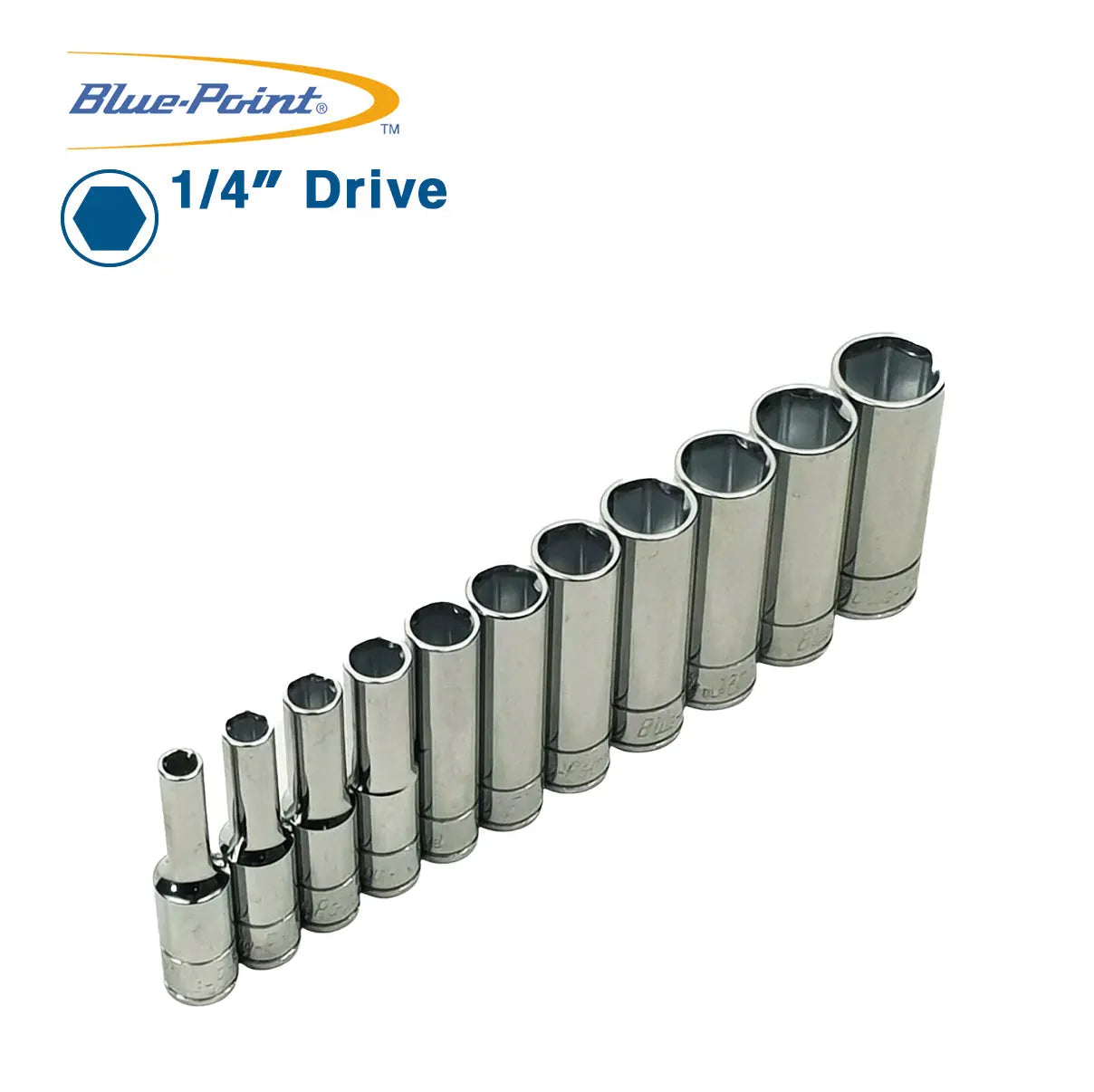 Blue Point 1/4" Deep Socket Set 4mm-14mm - As Sold By Snap On - Foto 3