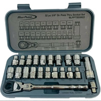 Blue Point 22 PC 3/8 Drive Pass Thru Socket Set Blpptss3822 - FairTools Blue Point 22 PC 3/8 Drive Pass Thru Socket Set Blpptss3822