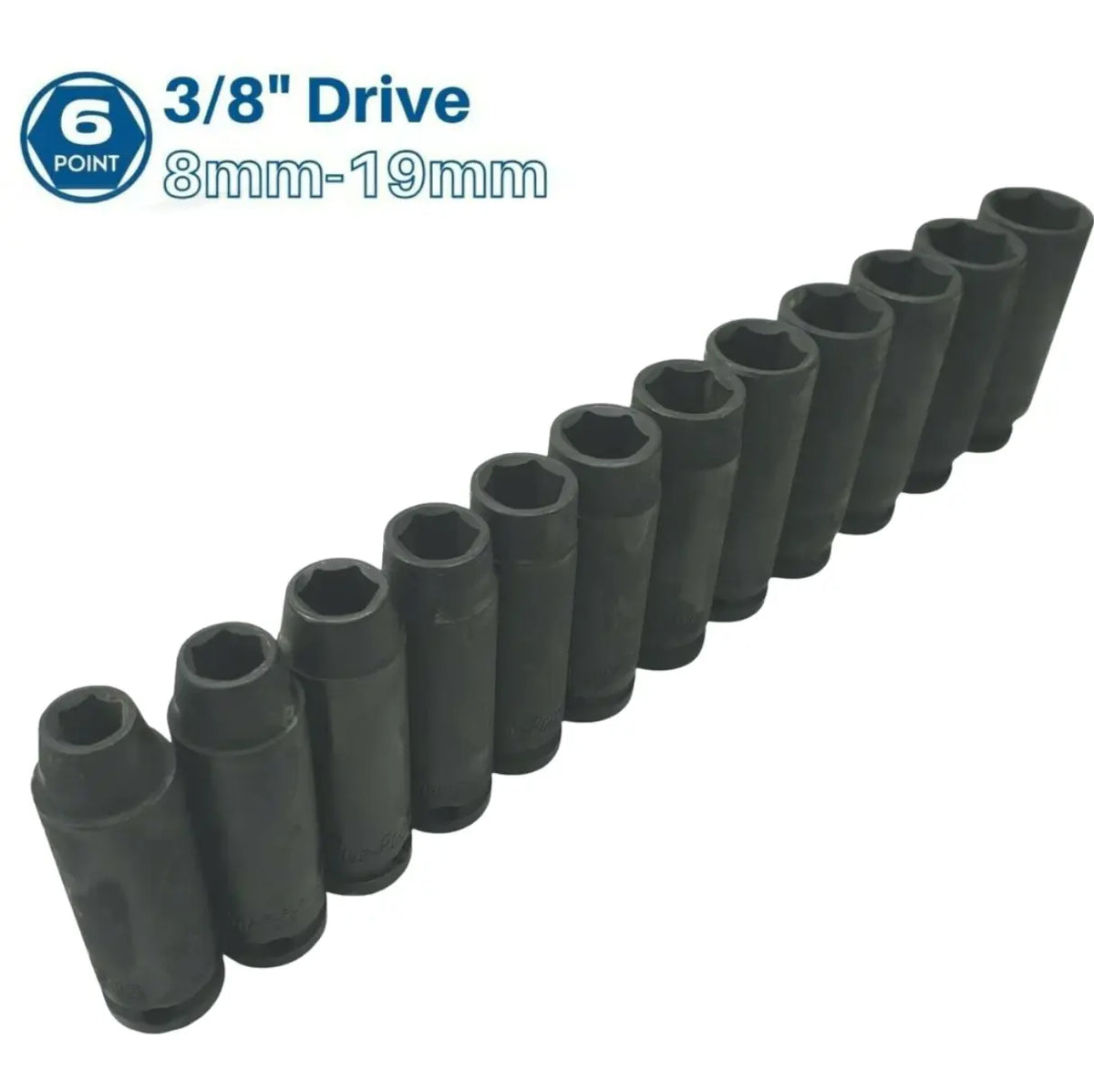 Blue Point 3/8 Drive Metric Tube Impact Sockets BLPLSMIM388-19 - FairTools Blue Point 3/8 Drive Metric Tube Impact Sockets BLPLSMIM388-19