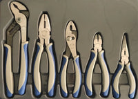 Blue-Point 5 Pieces Standard Pliers Set - Blue/Grey (BPL501) BluePoint