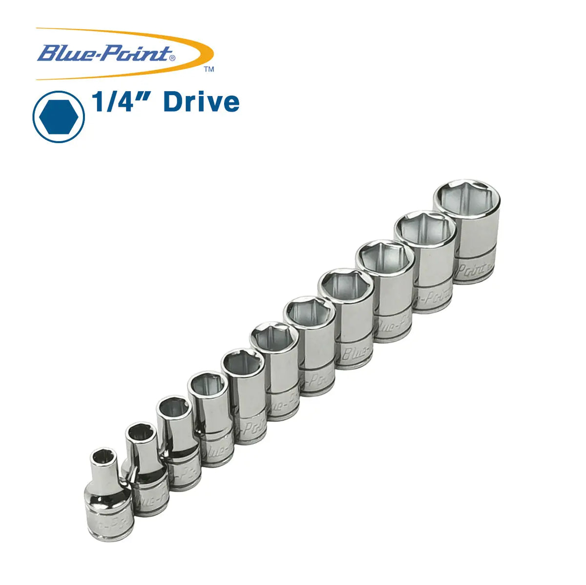 Blue Point Metric 1/4 Drive Short Sockets 3.5mm-14mm BluePoint