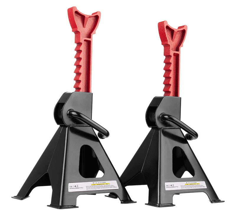 Car wheel jack stand 2pcs 3Ton with foot pad auto tyre stand car maintenance bracket FairTools