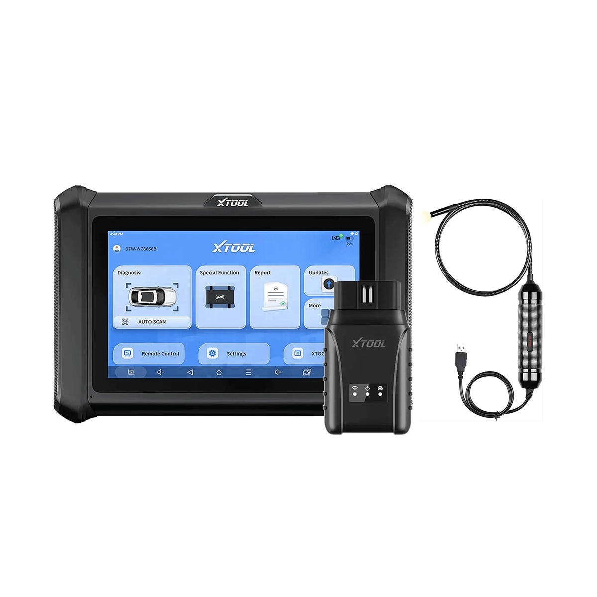 XTOOL D7W Smart Diagnostic Tool, Key Coding, Odometer Correction, 3-Year Free Update--Free of Autel MaxiVideo MV105S Xtool