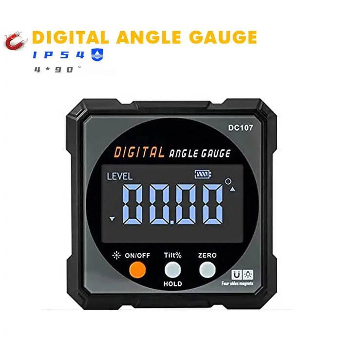 Digital Angle Finder with Electronic Laser, Protractor Inclinometer Level Ruler USB Rechargeable - FairTools