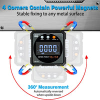 Digital Angle Finder with Electronic Laser, Protractor Inclinometer Level Ruler USB Rechargeable - FairTools