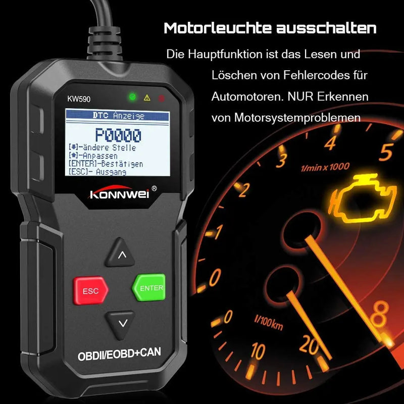 KONNWEI OBD II Code Reader KW590 OBD2 Diagnostic Scanner KONNWEI