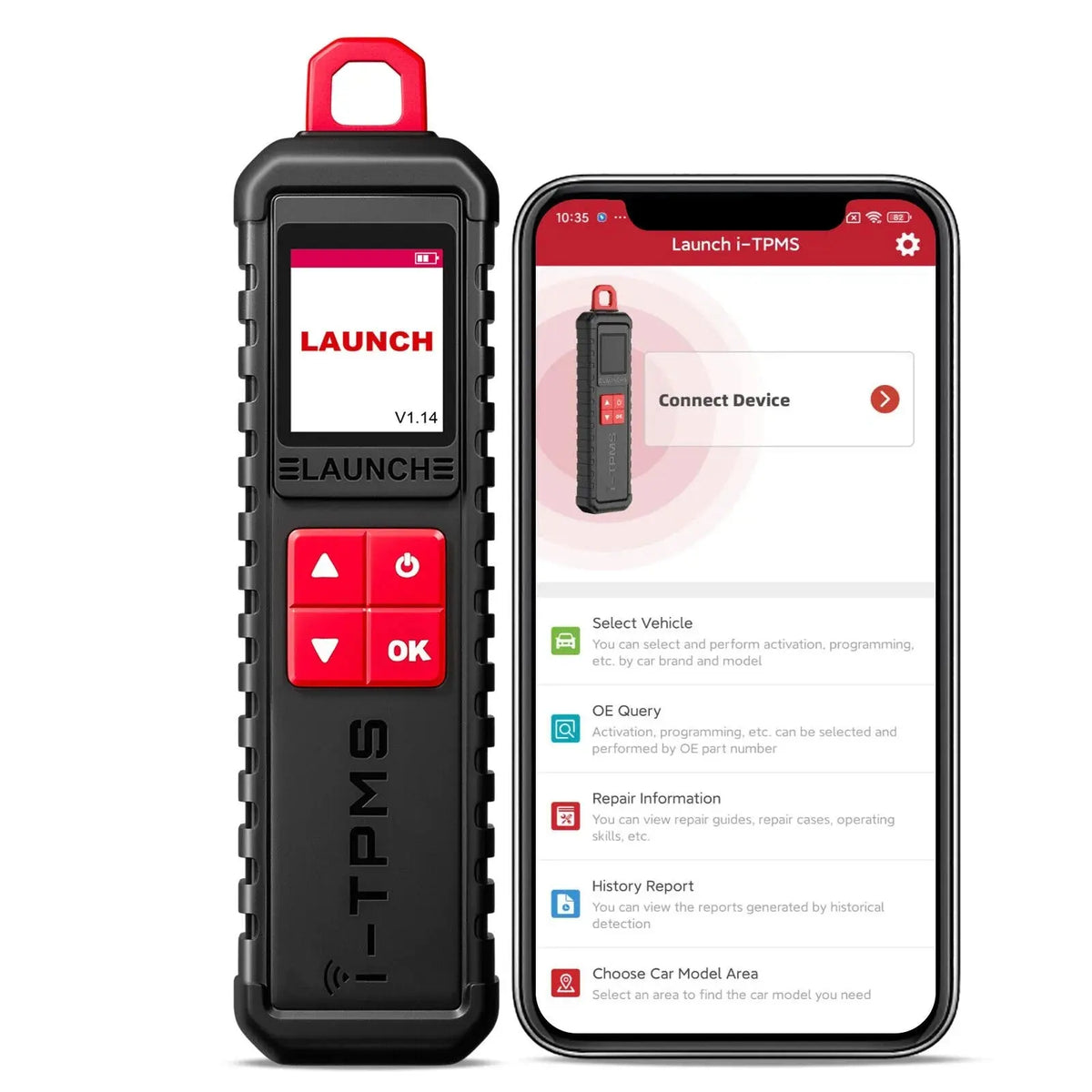 LAUNCH X431 TSGUN i-TPMS Handheld Car Tire Pressure Monitoring Tool Launch