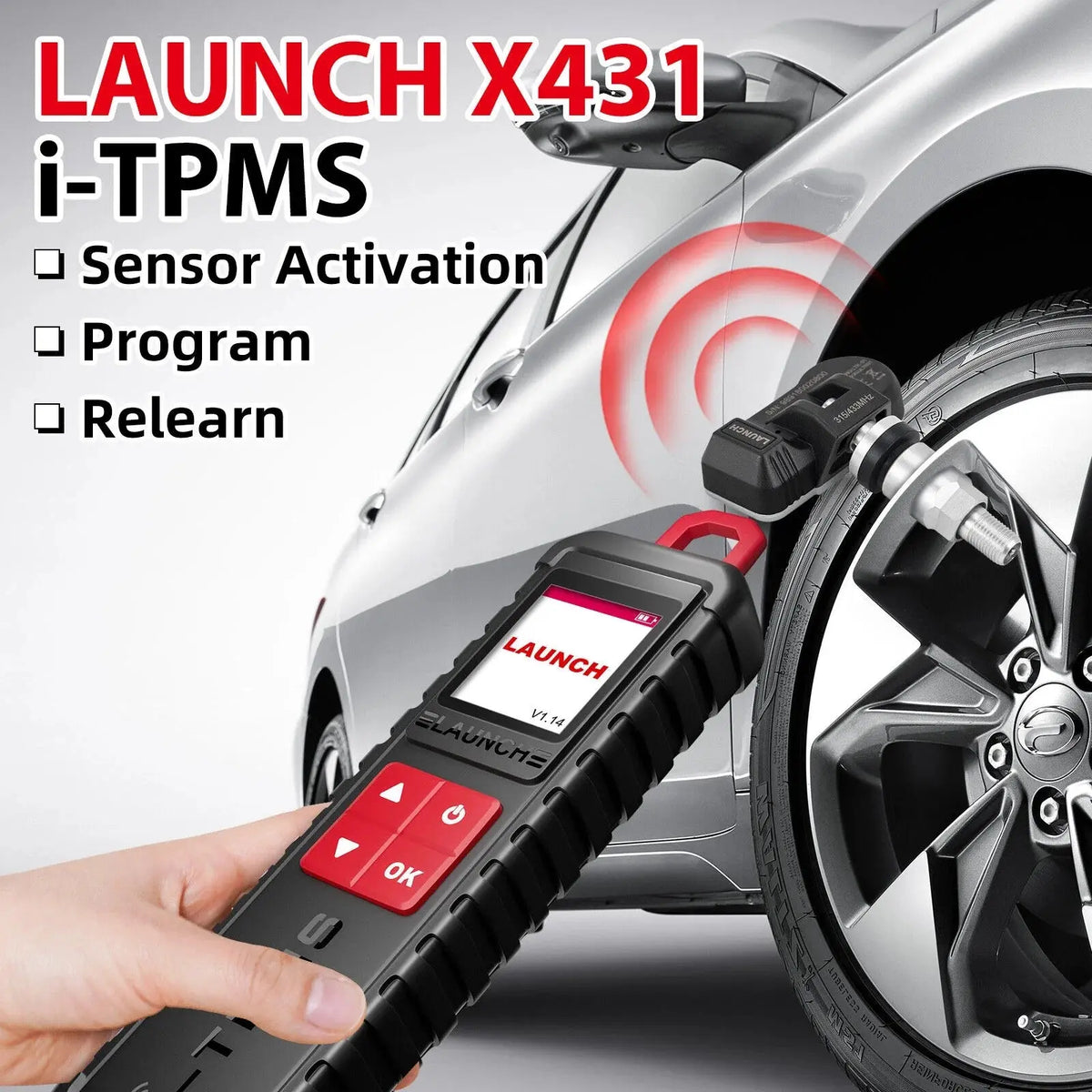 LAUNCH X431 TSGUN i-TPMS Handheld Car Tire Pressure Monitoring Tool Launch