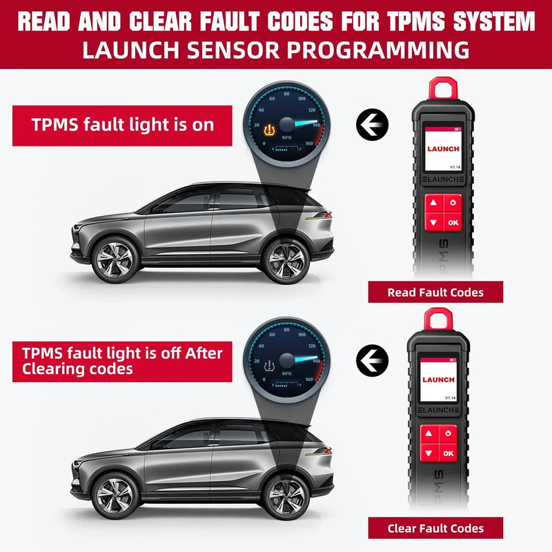 LAUNCH X431 TSGUN i-TPMS Handheld Car Tire Pressure Monitoring Tool Launch