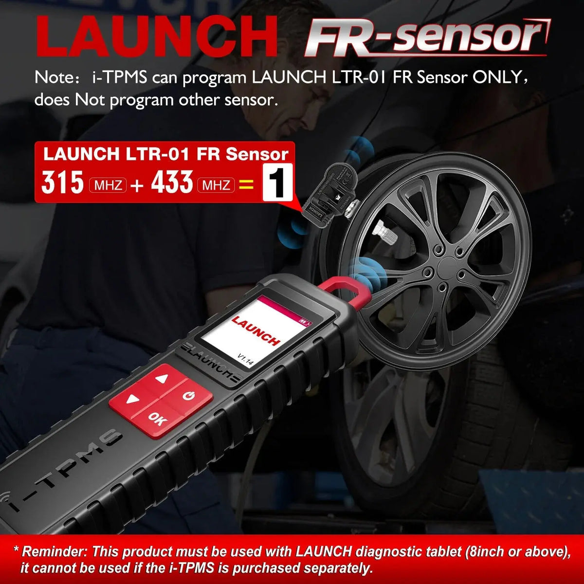 LAUNCH X431 TSGUN i-TPMS Handheld Car Tire Pressure Monitoring Tool Launch