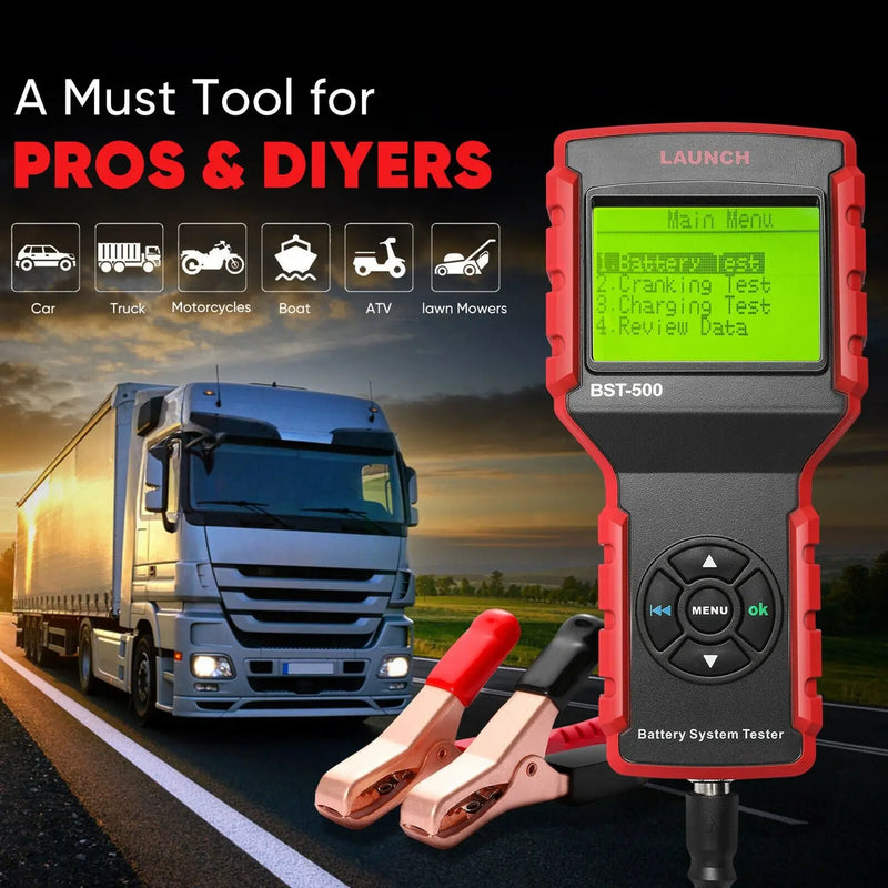 Professional LAUNCH BST-500 Car Battery Tester 12V 24V