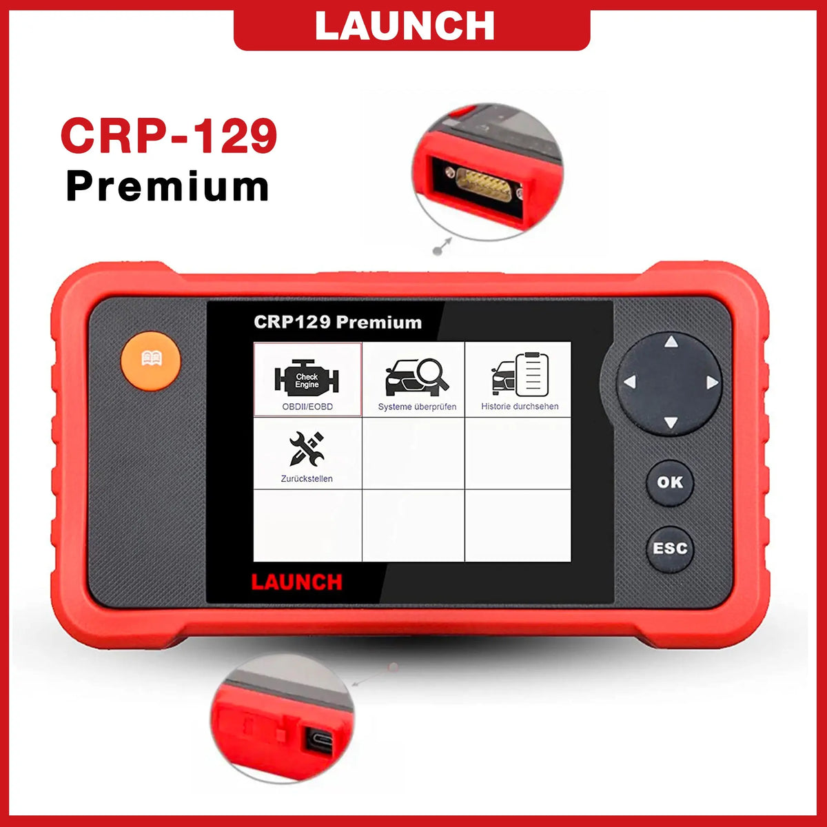 Launch CRP129 Premium Car Scan Tool Creader Professional OBD2 Car Diagnostic Scan Tool Launch