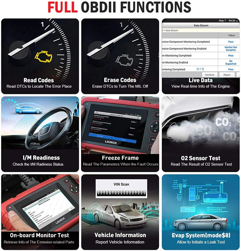 CRP 129 Premium OBD2 Car Diagnostic scan Tool