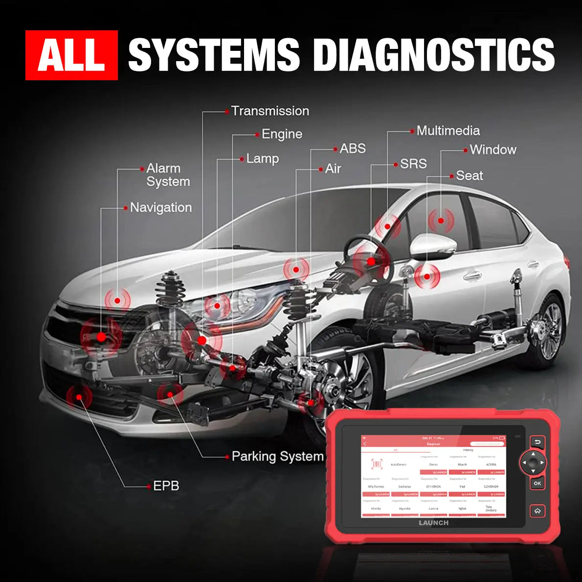 Launch CRP359 Professional Car Code Reader OBD2 Car Scan Tool - FairTools