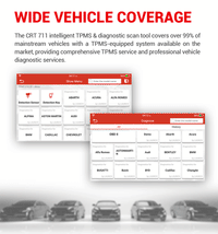 Launch CRT711 TPMS Relearn Programming Scanner FairTools