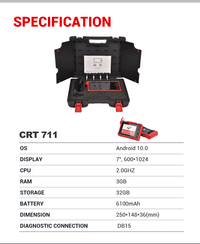 Launch CRT711 TPMS Relearn Programming Scanner FairTools